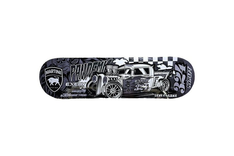 #324DRIFTROD Presentation Skate Deck Pandemic Ratrod Exedy Drift Signed by leviclarke Martini