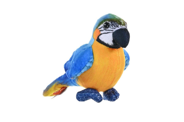 Wild Republic:Rainforest Birds Macaw Blue & Yellow Macaw - 4.5" Plush