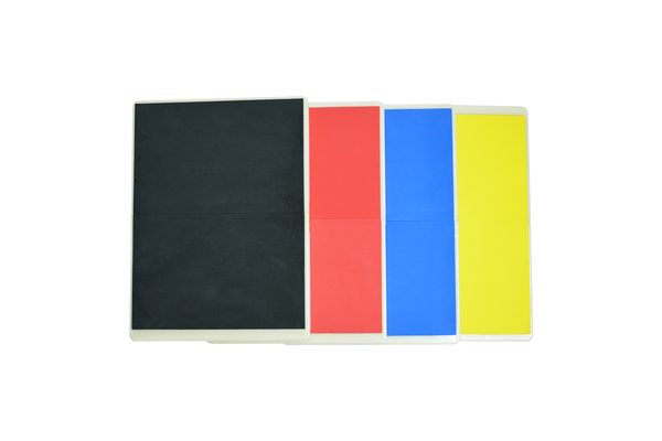 Martial Arts Supply Rebreakable Board Taekwondo, MMA, Karate-Set: Yellow, Blue, Red & Black