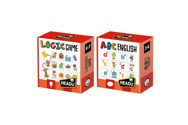 2PK Headu ABC English & Tile Logic Game Kids Children Memory Game Combo 3-7y