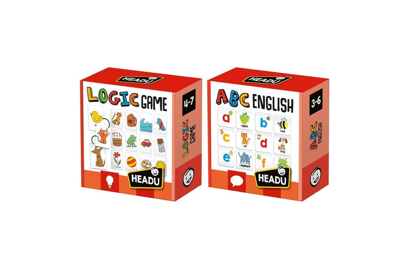 2PK Headu ABC English & Tile Logic Game Kids Children Memory Game Combo 3-7y