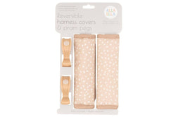 All4Ella: Harness Covers & Pram Pegs - Beige Dots