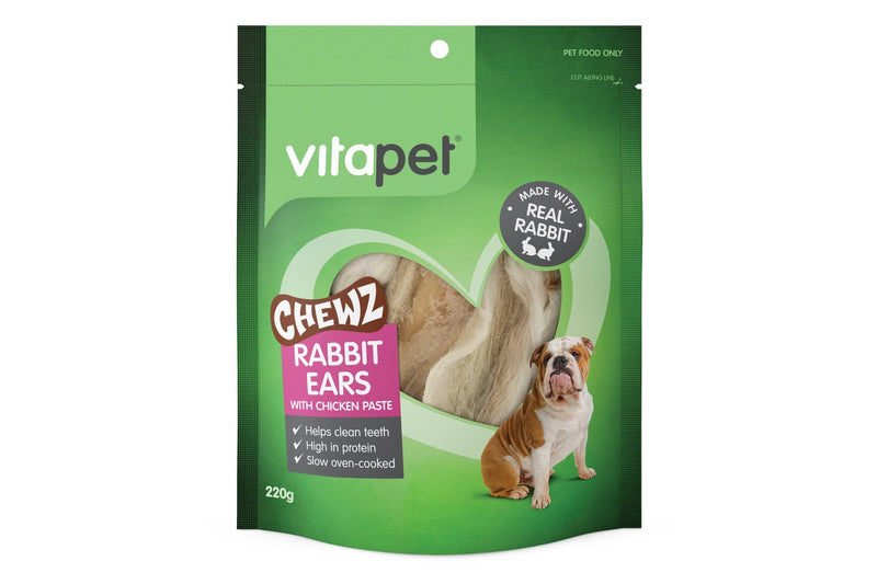 VitaPet: Chewz Rabbit Ears with Chicken 220g