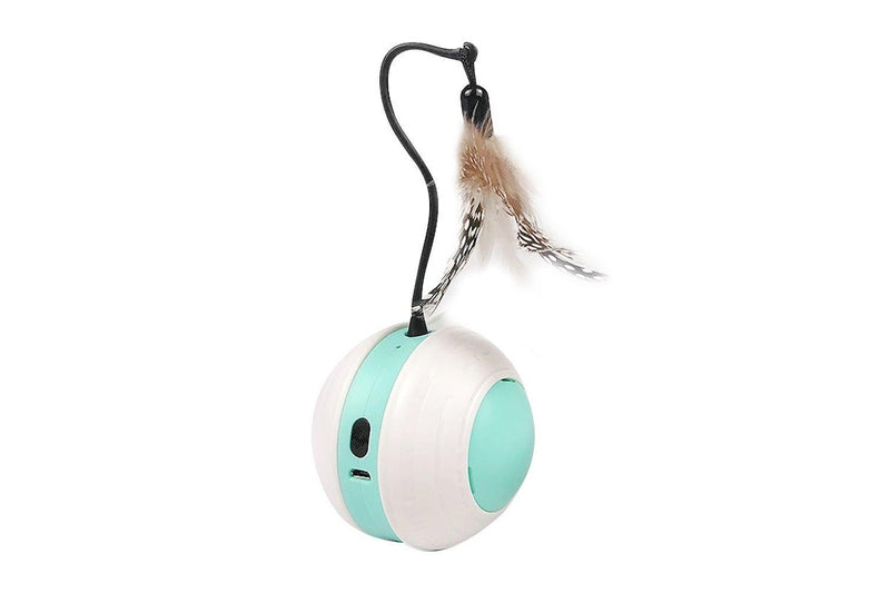 Interactive Cat Toys Ball Automatic For Indoor With Led Light Pet Sound - 1Pc