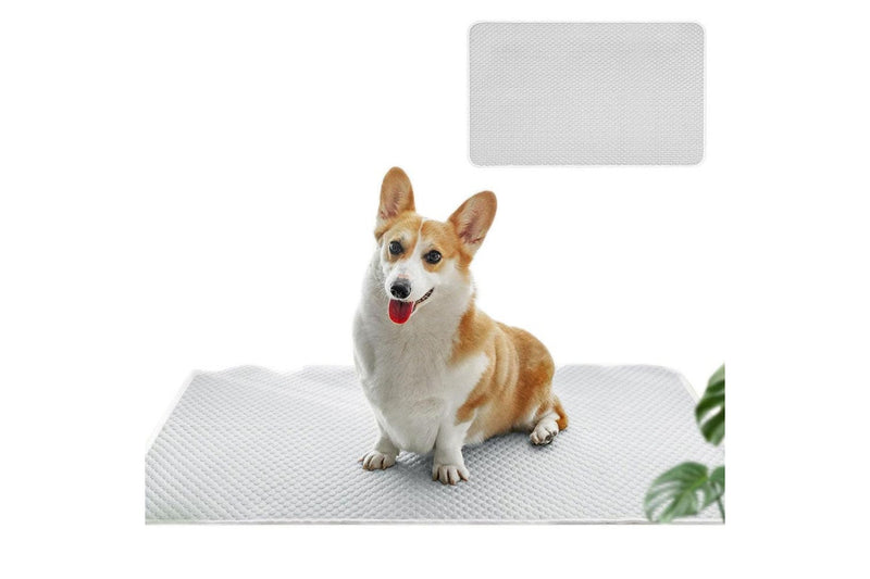 Pet Cooling Mat Dog Cat Breathable Summer Cooling Pad Light Grey