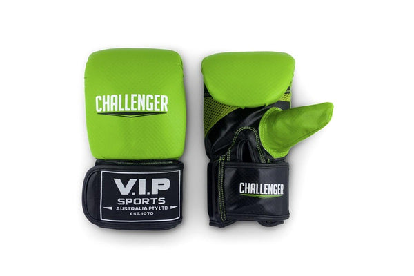 1Pr VIP Sports Fitness Workout Training Punching Bag Mitt Size XL Green Black