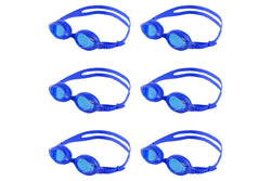 6x Arena Junior X-Lite Adjustable Swimming Goggles Silicone Kids 2-5y Blue