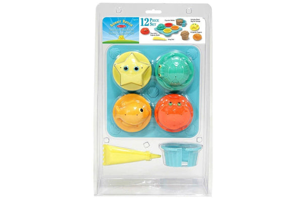 Melissa & Doug: Seaside Sand Cupcakes - Play Baking Set