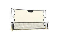 Football Rebounder Net Black And Yellow 183X85x120 Cm Polyester - One Size