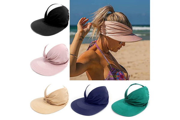 Adult Sun Visor Cap Elastic Sports Hat Empty Top Baseball Portable Beach Hat