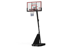 Portable Basketball Hoop Stand System Height Adjustable Net Ring Red