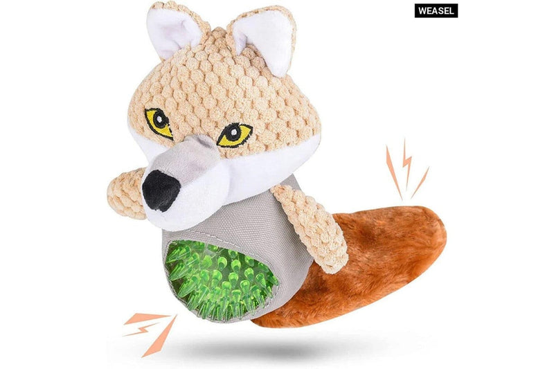 Tough Squeaky Dog Chew Toy Safe Plush Animal