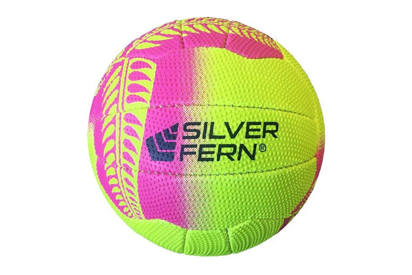 Silver Fern Tui Netball - Pink & Yellow - Size 4