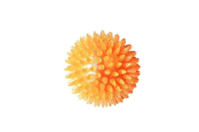 Durable Elastic Teeth Cleaning Squeak Chew Dog Ball Toy For Small Medium And Large Dog