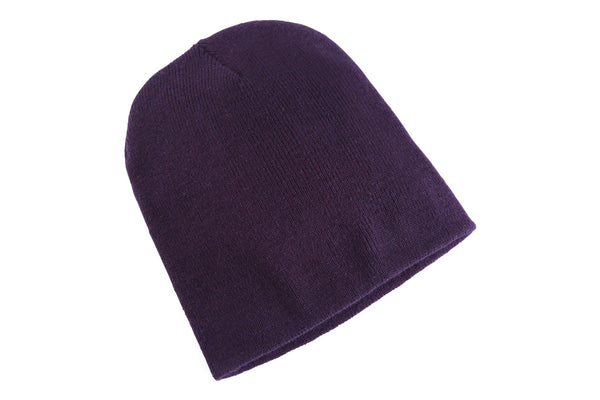 Yupoong Flexfit Unisex Heavyweight Standard Beanie Winter Hat (Purple) (One Size)