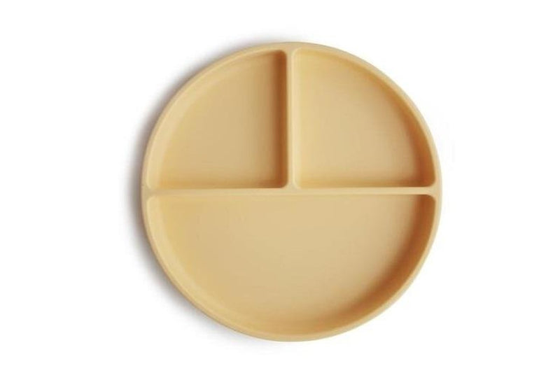 Mushie: Silicone Suction Plate - Pale Daffodil