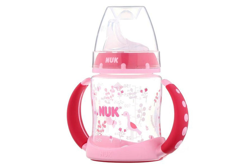 NUK BPA Free Learner Cup 6+ Months Leak & Spill Proof - Pink, 1 Cup (150ml)