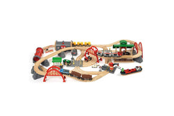 87pc Brio Deluxe Passenger Freight Train Railway Set Kids Educational Toy 3y+