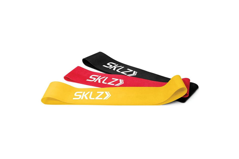 3pc SKLZ Mini Resistance Bands Strength Training Gym Glute Light Medium Heavy