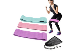 TODO 3 pcs Hip Loop Exercise Resistance Band Booty Legs Trainer 3 Resistance Levels