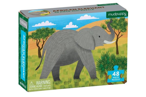 Mudpuppy: African Elephant - Mini Puzzle