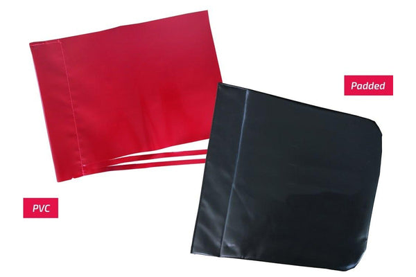 Sideline Flag - Blank (Flag only) (Padded PVC Flag, Red)