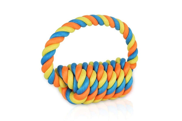 Bite-resistant Bright Colour Tug Of War Pet Rope Toy For Aggressive Chewers For Small Medium Big