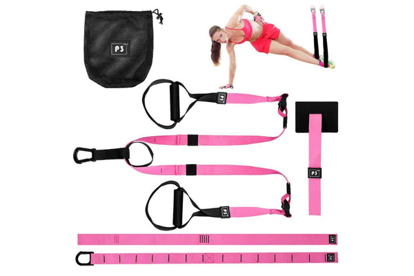 Resistance Trainer Band Set Muscle Training Suspension Band Belt Boxing Pilates Home Gym Fitness P3 Pro