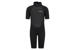 Mountain Warehouse Childrens/Kids Contrast Panel Wetsuit (Black) (9-10 Years)