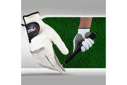 Right Hand Sheepskin Anti-Slip Particle Golf Men Gloves - Size 26#