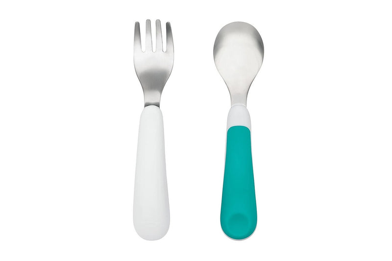 OXO Tot: Fork & Spoon Set - Teal