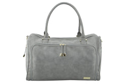 Isoki: Double Zip Satchel - Stone Grey