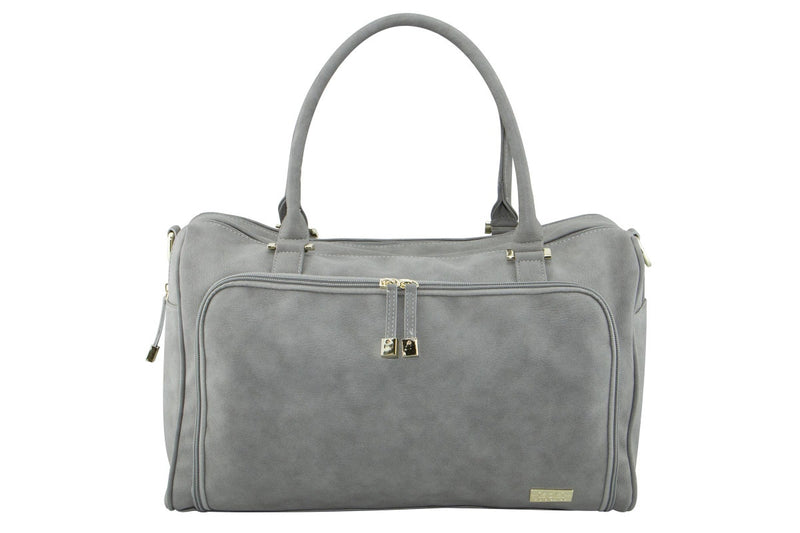 Isoki: Double Zip Satchel - Stone Grey