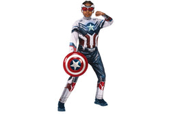 Marvel: Captain America - Deluxe Costume (Size: 9-10)