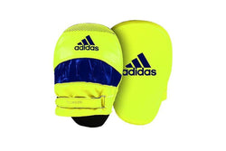 Adidas Speed Training Focus Boxing Mitts - Curved - Solar Yellow / Blue