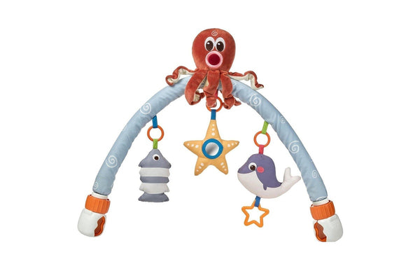 Baby Car Seat Toys Newborn Infant Hanging Music Octopus Rattle Mirror