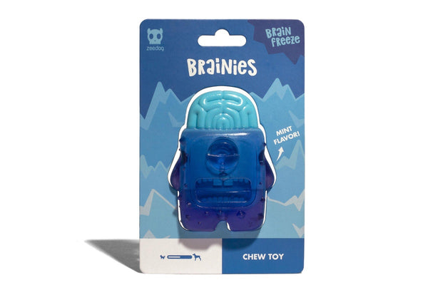 Zee.Dog: Brainies, Dog Toy - Brain Freeze