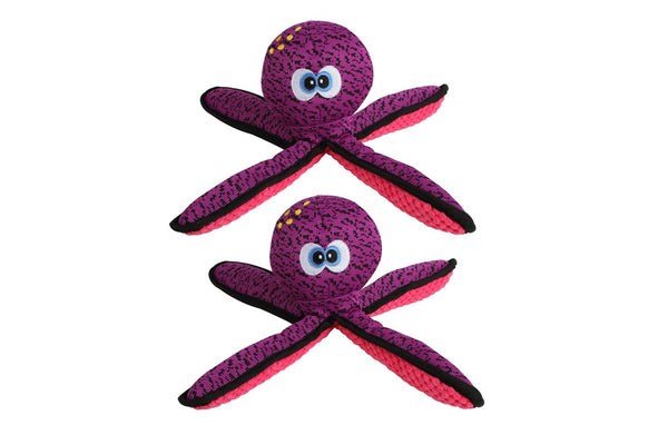 2x Pro Pet Max Octopus Pet Plush Interactive Pets Stimulating Play Fun Toy 28cm