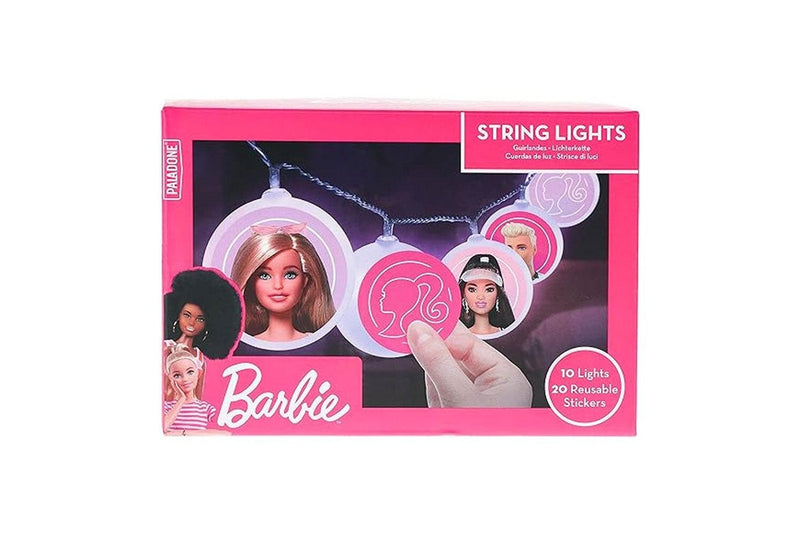 Barbie Doll Kids Childrens Pink Bedroom String Glow Lights With Stickers 6+