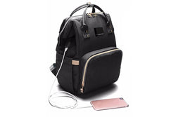 Ape Basics: Casual Diaper Bag with USB Charging Port