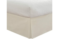 Bedding Tailored Bed Skirt, 36 cm Drop Pleated Styling Queen Ivory