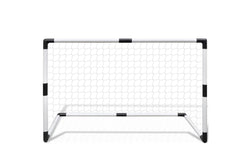 Mini Soccer Goals Post Net Set 2 Pcs For Kids 91.5 X 48 61 Cm - One Size