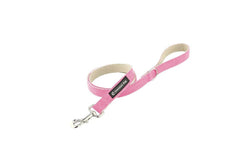 Natural Hemp & Cotton Dog Lead Leash (Pink) Large