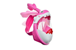 SwimTech Childrens/Kids Full Face Snorkel (Pink/White) (XS)