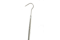 Fishteck Extendable Stainless Steel 180cm Gaff Fishing Tool Spear Hook Silver