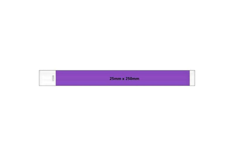 Makero Tyvek Wristband (Pack of 1000) (Purple) (One Size)