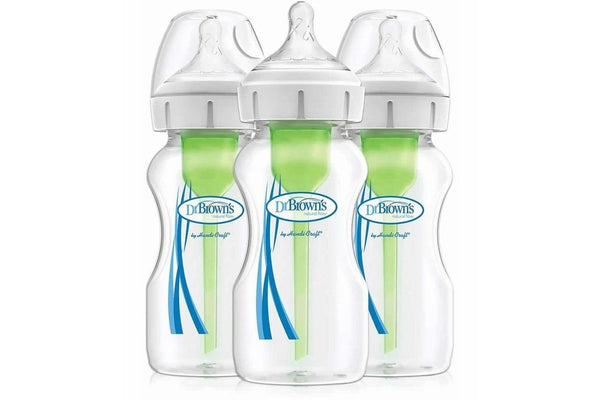 Dr Brown's Natural Flow Options+ Wide Neck Bottle 270ml - 3 Pack