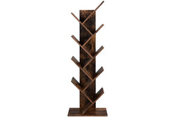 Vasagle 8-Tier Tree Bookshelf - Rustic Brown