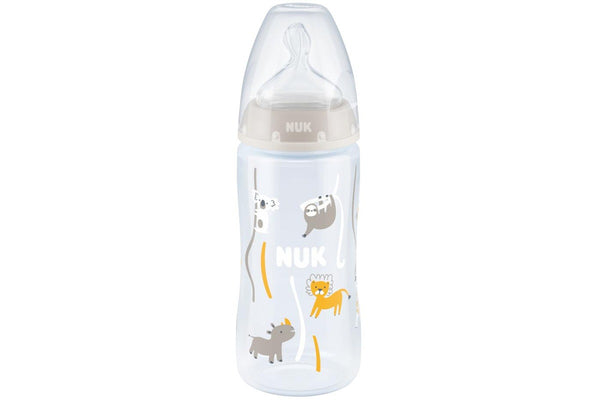 NUK: First Choice+ Baby Bottle with Temperature Control - Grey (300ml)