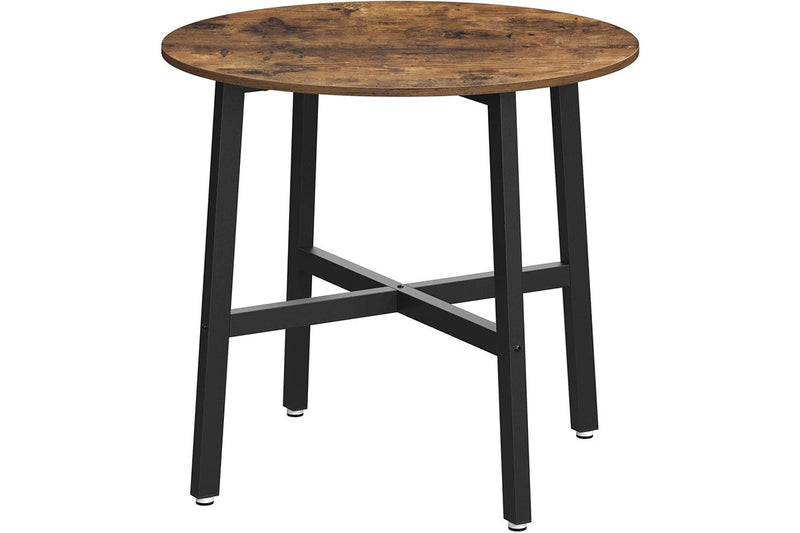 Vasagle Round Dining Table - Rustic Brown